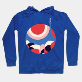 moon rocket Hoodie